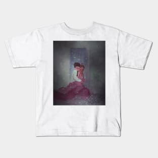 Holly Golighly Watercolor Illustration Kids T-Shirt